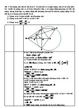 Các bài tập về Đường tròn trong chương trình Hình học Lớp 9